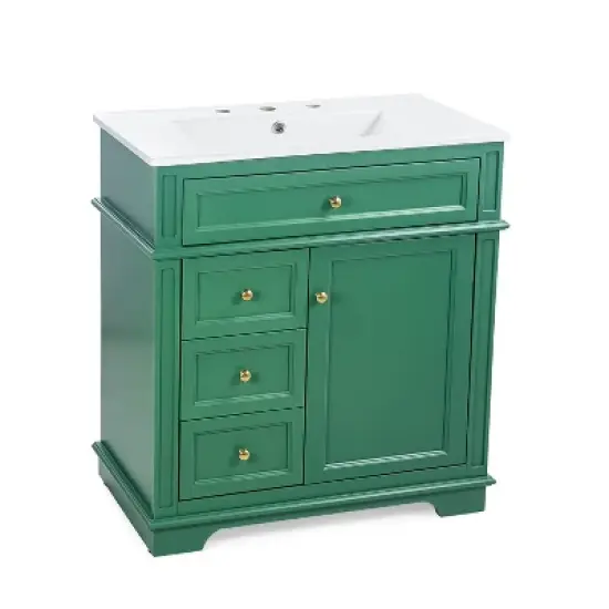 Dexmalle 30" Bathroom Vanity with Multi Storage image {9}