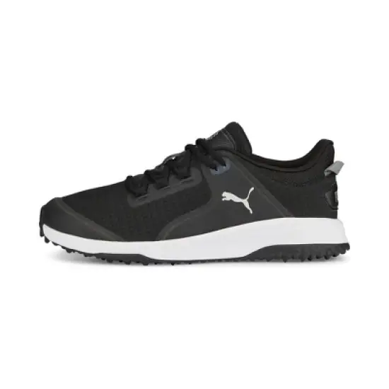 Puma Men's Fusion Grip Spikeless Golf Shoes - Black/Silver image {1}