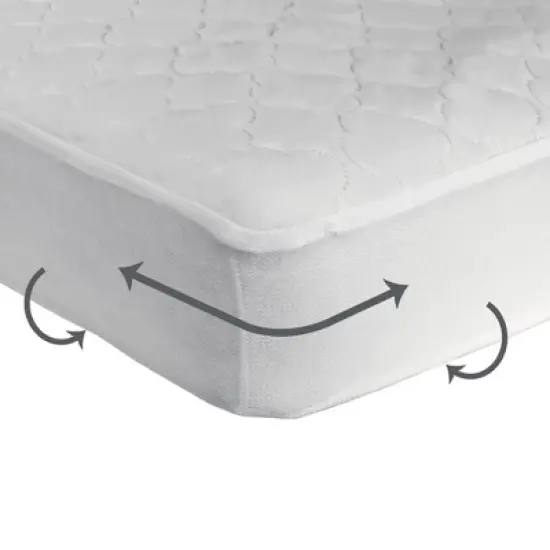 Sealy Cooling Moisture Wicking Waterproof Crib Mattress Pad - White image {2}