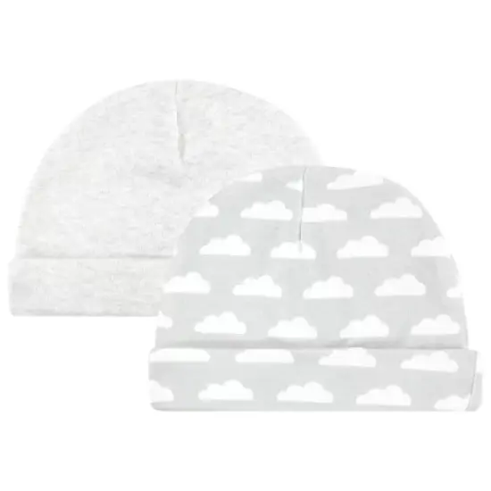 Hudson Baby Unisex Baby Cotton Cap and Scratch Mitten Set, Neutral Elephant, 0-6 Months image {3}
