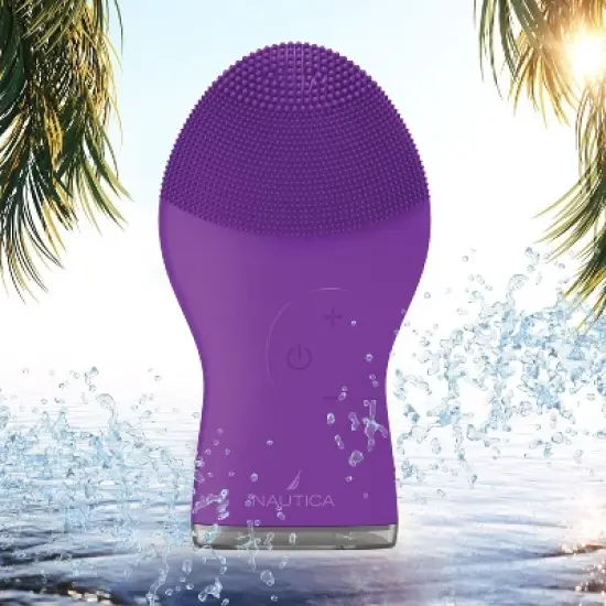 Nautica PC120 Sonic Facial Cleansing Brush Made with Ultra Hygienic Soft Silicone, Waterproof and Rechargeable Face Scrub Brush for Men & Women image {5}