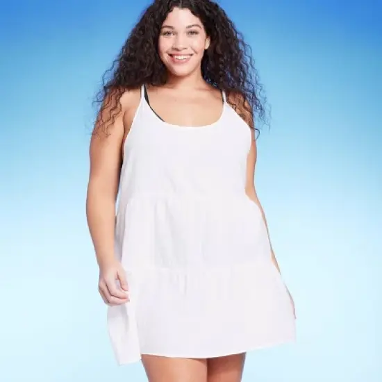 Women's Tiered Cover Up Mini Dress - Wild Fable&trade; image {6}