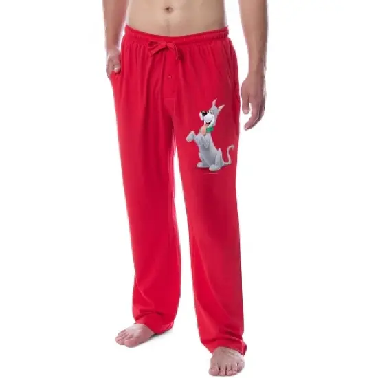 The Jetsons Mens' Classic Cartoon Astro the Dog Sleep Pajama Pants Red image {3}