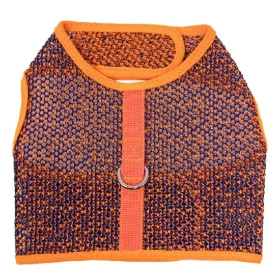 Doggie Design Active Mesh Dog Harness with Leash - Orange & Blue image {2}