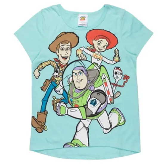 Disney Pixar Toy Story Forky Buzz Lightyear Woody Girls 3 Pack Graphic T-Shirts Little Kid to Big Kid image {3}