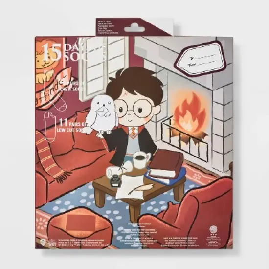 Women's Harry Potter 15 Days of Socks Advent Calendar - Assorted Colors 4-10 image {3}