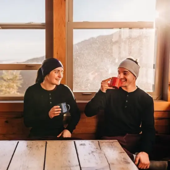 Minus33 Merino Wool Midweight - Men's Long Sleeve Henley 100% Merino Wool Forest Green L image {6}