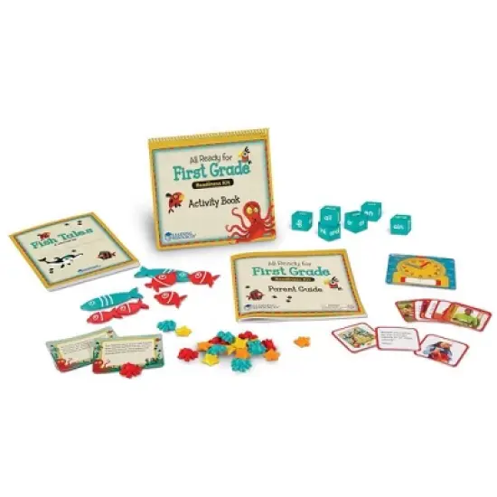 Learning Resources All Ready for First Grade Readiness Kit - 67 pieces, Ages 5+ Kids Learning Activities image {2}