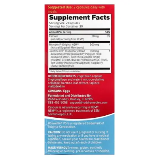 Redd Remedies Joint Health, Advanced&trade;, 60 Vegetarian Capsules image {1}