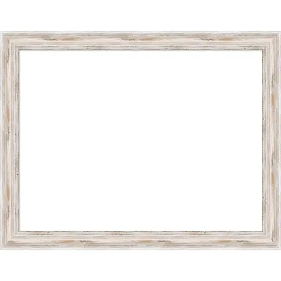 Amanti Art Alexandria White Wash Narrow Framed Dry Erase Magnetic Board image {12}
