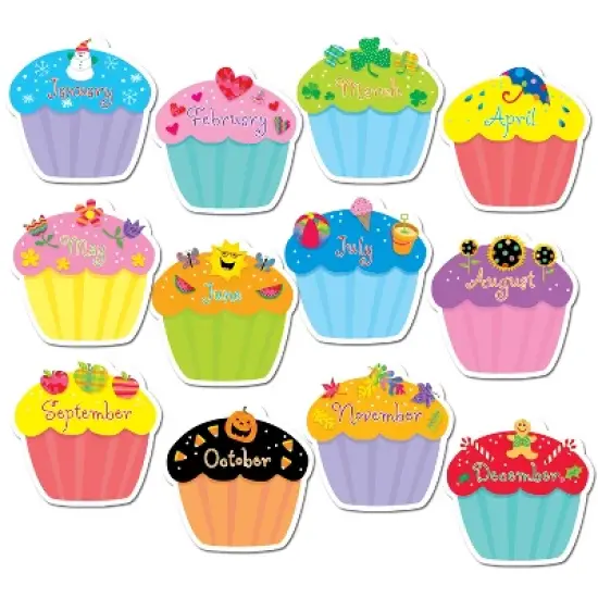 Creative Teaching Press&reg; Designer Cut-Outs, Cupcakes, 10" image {1}