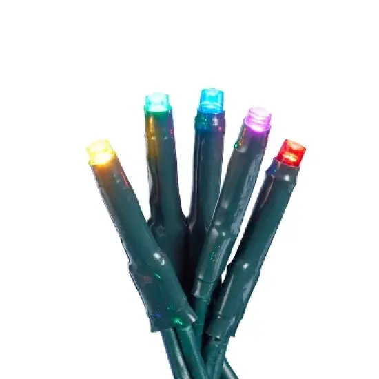 200ct Compact LED Twinkling String Lights with Green Wire - Aurio image {3}