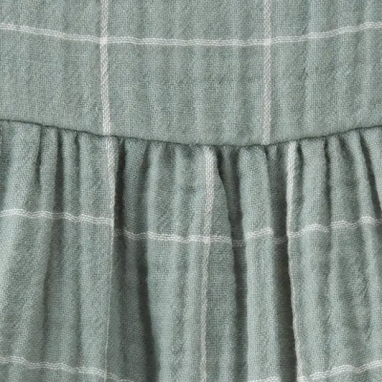 little Planet By Carter's Baby Spring Plaid Gauze Dress - Green image {4}