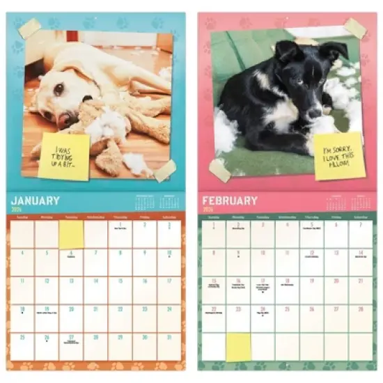 Trends International 2026 Guilty Dog 12"x12" Wall Calendar image {5}