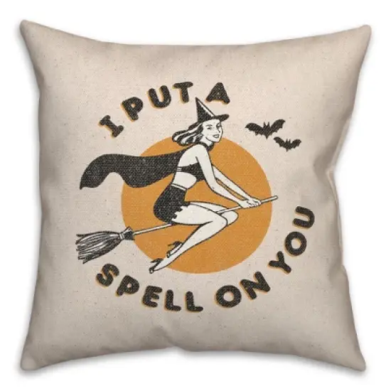 Creative Products Retro Witch 18 x 18 Indoor / Outdoor Pillow image {1}