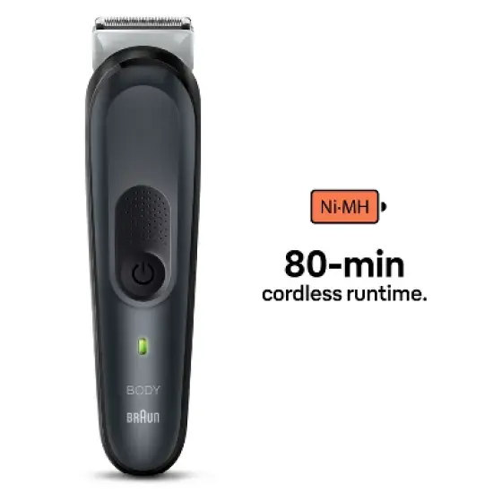 Braun Series 3 BG3340 Men's Rechargeable Body Groomer + 2 Attachment Combs image {5}