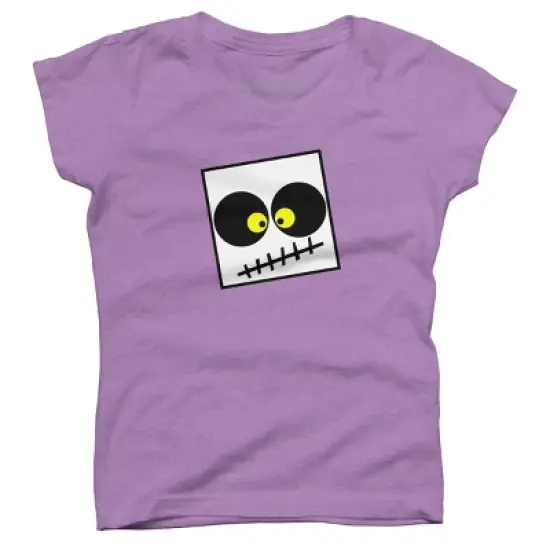 Girl's Design By Humans Square Skull By LonaMisa T-Shirt image {5}