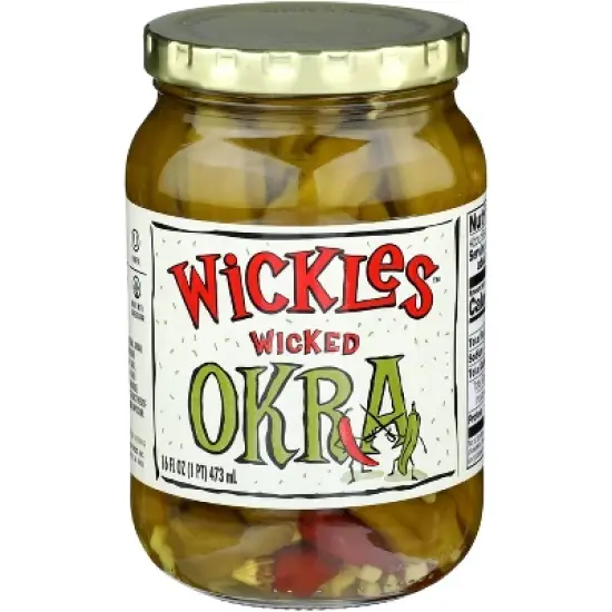 Wickles Wicked Okra - Case of 6 - 16 oz image {1}