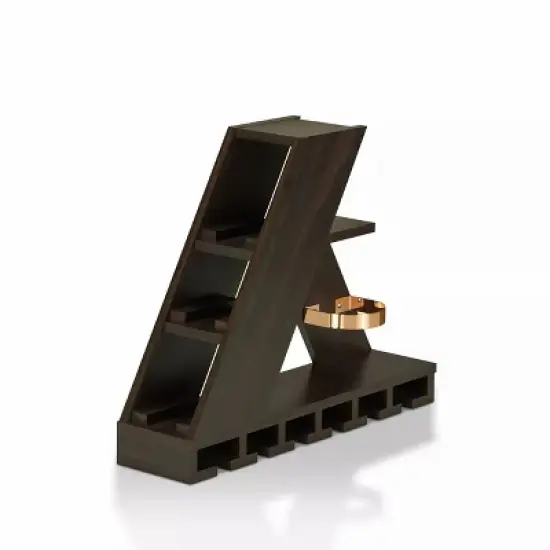 Quinne Compact Wine Rack Wenge - miBasics image {4}