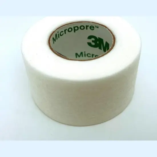 3M Micropore Paper Tape - White, 1" x 10yds (Box of 12) image {2}