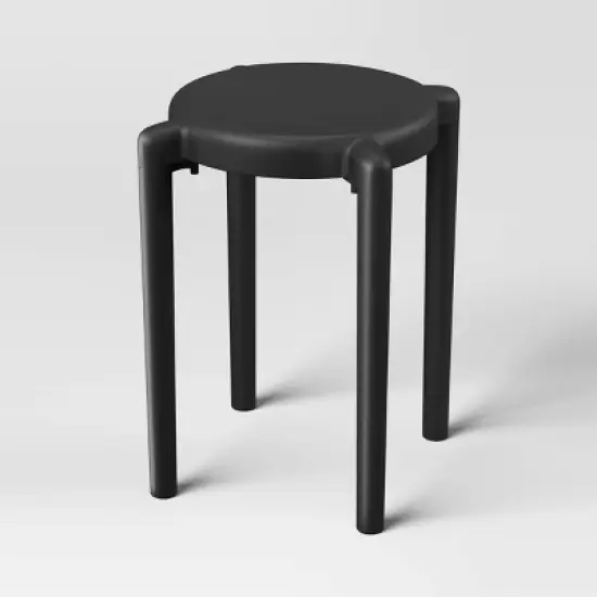 Recycled Plastic Dorm Accent Side Table Black - Room Essentials&trade; image {2}