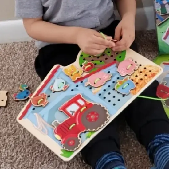 HABA The Farm Threading Game image {8}