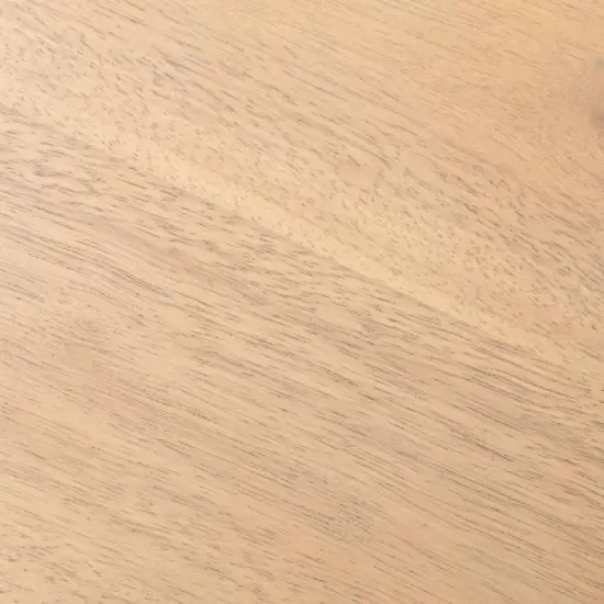 Upholstered Natural Wood Ottoman - Hearth & Hand&trade; with Magnolia image {3}