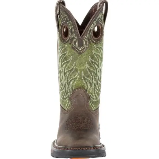 Lil' Durango Maverick XP Western Work Boot, DBT0215C, Green image {2}
