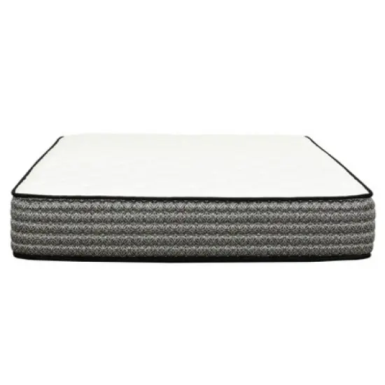 HomeStock Majestic 12 in. Pocket Coil Hybrid Mattress, Gray image {1}