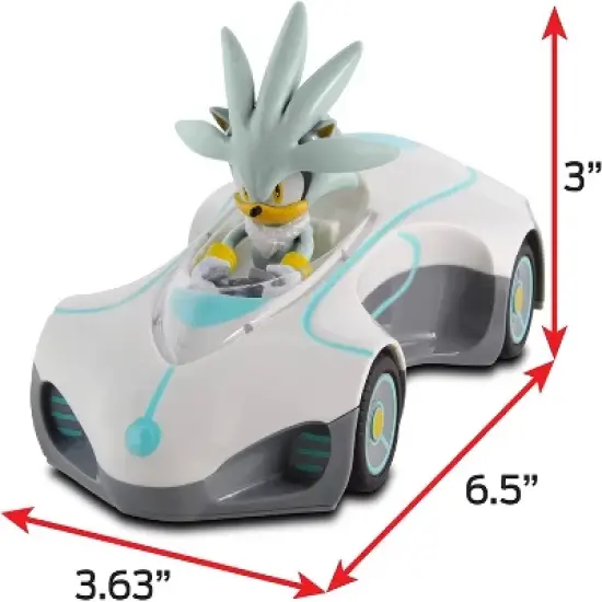 Nkok Sonic the Hedgehog Silver Pull Back Racer image {3}