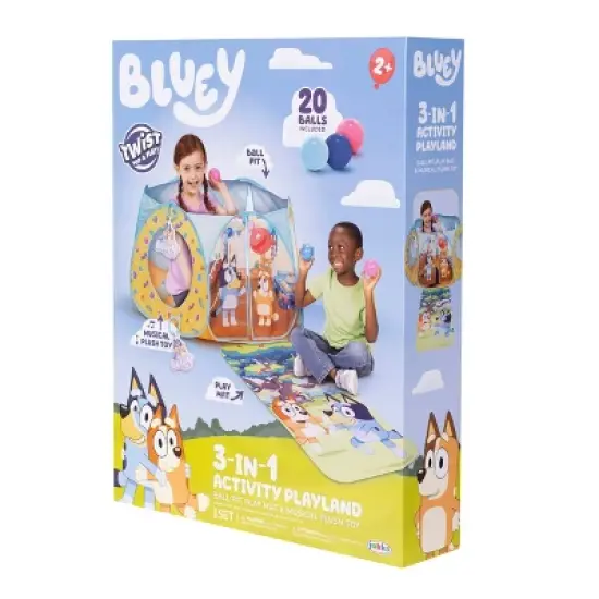 Bluey Ballpit Arena with 20 balls and mat with sounds image {9}