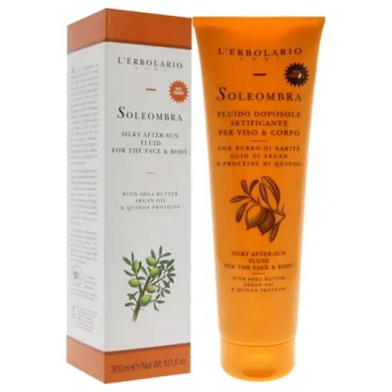 Soleombra Silky After-Sun Fluid by LErbolario for Unisex - 10.1 oz Sunscreen image {2}