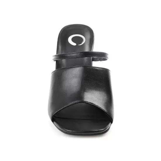 Journee Collection Womens Heiddy Tru Comfort Foam Open Square Toe Block Heel Sandals image {5}