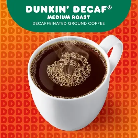 Dunkin' Dunkin' Decaf Medium Roast Ground Coffee - 12oz image {3}