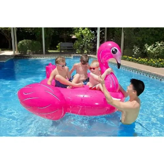 Poolmaster Jumbo Flamingo Swimming Pool Float Rider image {5}