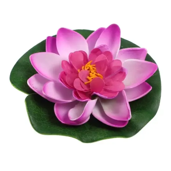 Unique Bargains Artificial Lotus Flower for Garden Ponds Pool Decoration 1 Pcs image {8}