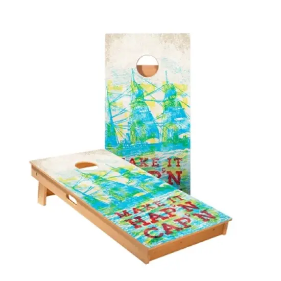 Skips Garage Make It Hap&rsquo;N Cap&rsquo;N Cornhole Boards - ACA Star Series image {1}