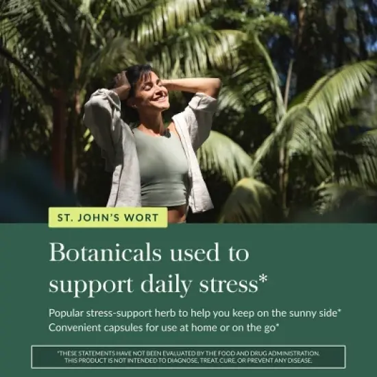 Gaia Herbs St. John's Wort - Natural Stress Support Supplement to Help Maintain Emotional Health - 60 Vegan Liquid Phyto-Capsules image {4}