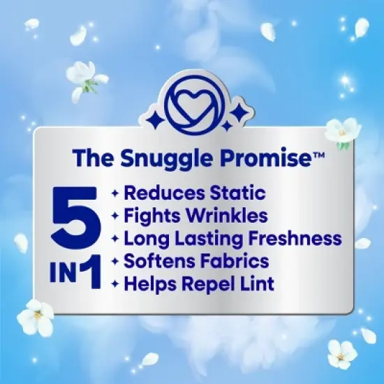 Snuggle Blue Sparkle Fresh Scent Dryer Sheets image {2}