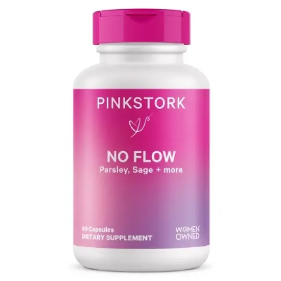 Pink Stork No Flow Dietary Supplement Capsules - 60ct image {4}
