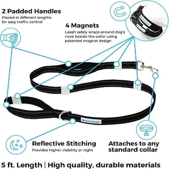 Shed Defender Mag-Snap Dog Leash - Wearable Magnetic Leash - 5 ft. image {3}