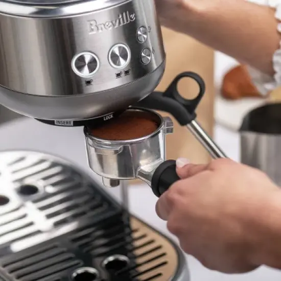 Breville Bambino Stainless Steel Espresso Maker Silver BES450BSS: 15 Bars Pressure, Milk Frother, Dishwasher-Safe Parts image {10}