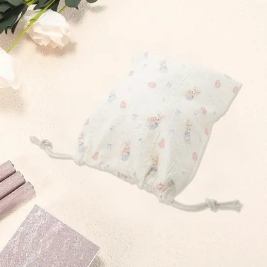 Unique Bargains Lightweight Drawstring Makeup Bag 1 Pc image {2}