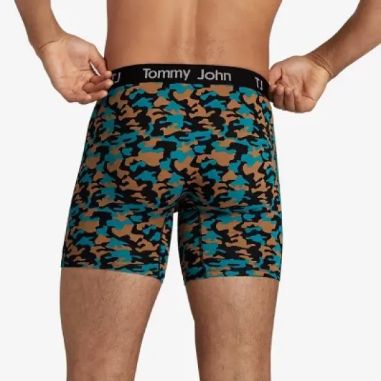 TJ | Tommy John&trade; Men's Camo Print 6" Boxer Briefs 2pk - Dark Green image {4}
