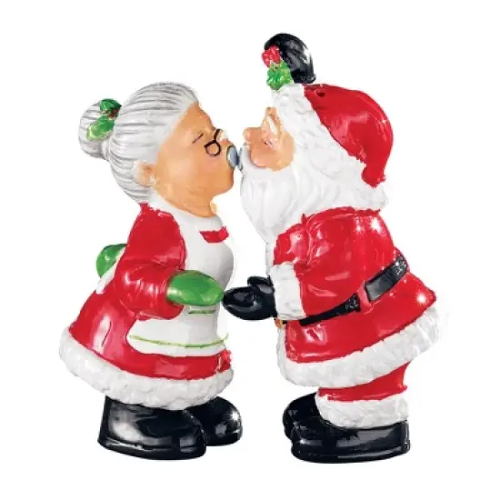Collections Etc Mr. and Mrs. Santa Claus Salt and Pepper Shakers image {2}