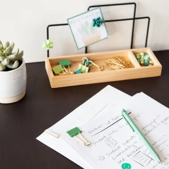 U Brands 65ct Office Accessories Kit with Sticky Notepad Succulents image {7}