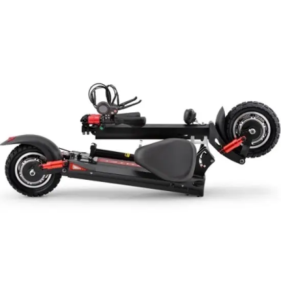 MotoTec Thor 60v 2400w Lithium Electric Scooter Black image {5}