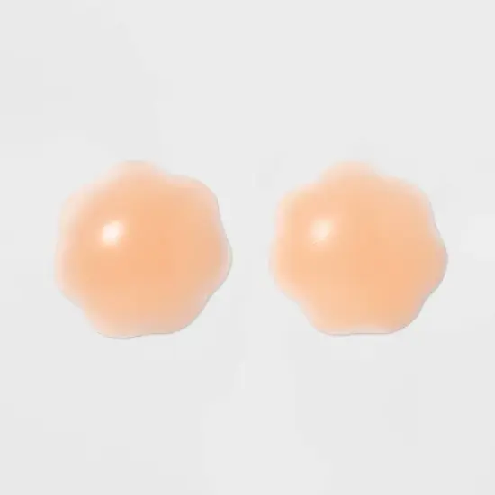 Fashion Forms Women's Reusable Full Figure Gel Petals Adhesive Strapless Backless Bra - Clear One Size Fits Most: Silicone Nipple Covers image {1}