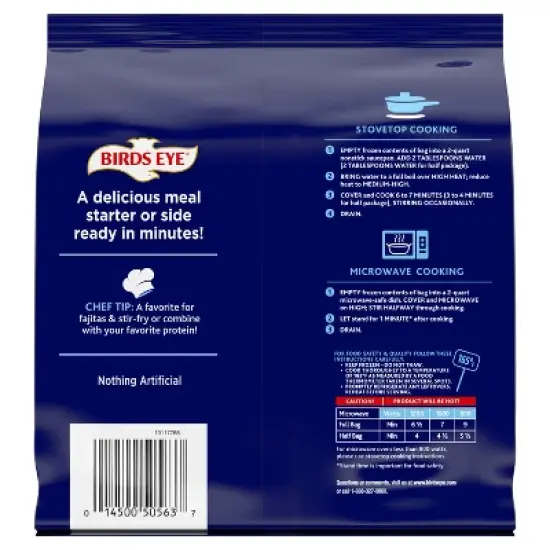 Birds Eye Frozen Tri Colored Pepper & Onion Medley  - 14.4oz image {5}