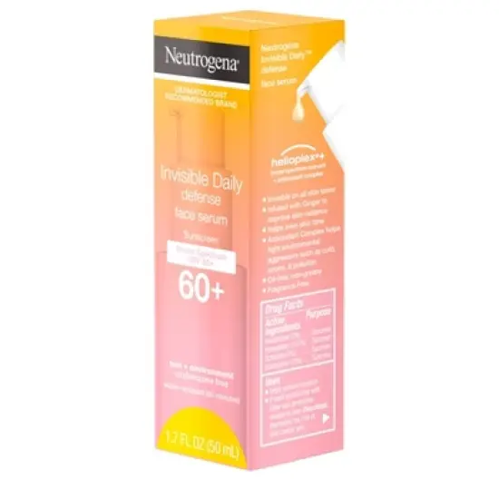 Neutrogena Invisible Daily Defense Sunscreen Face Serum - SPF 60 - 1.7 fl oz image {5}